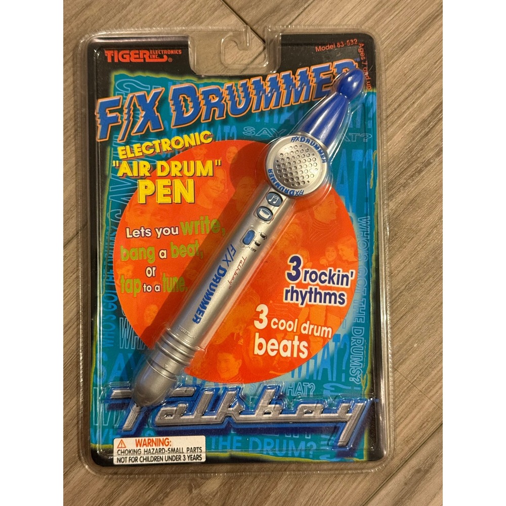 Tiger Electronics Talkboy FX Drummer Air Drum Pen Vintage 1997 Home Alone 2 Toy